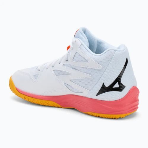 Scarpa da pallavolo Mizuno Thunder Blade Z Mid bianco/fiery coral 2/citrus