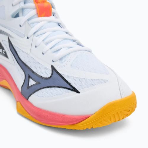 Scarpa da pallavolo Mizuno Thunder Blade Z Mid bianco/fiery coral 2/citrus