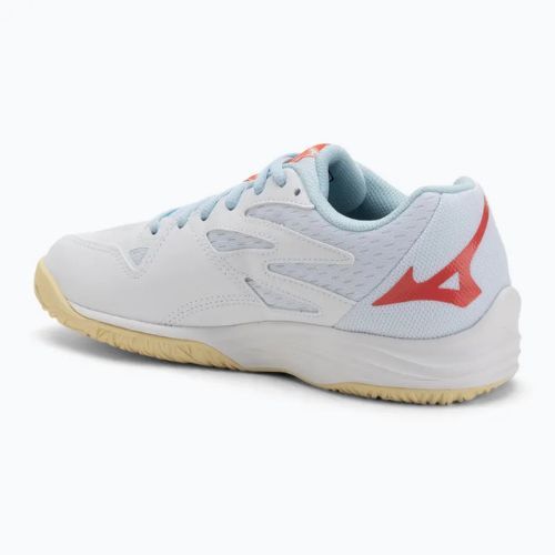 Scarpe da pallavolo donna Mizuno Thunder Blade Z bianco/calipso coral/pale banana