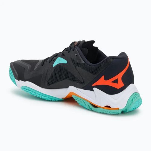 Scarpe da pallavolo Mizuno Wave Lightning Z8 nero/tangelo/verde ghiaccio