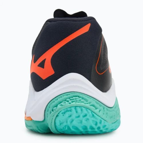 Scarpe da pallavolo Mizuno Wave Lightning Z8 nero/tangelo/verde ghiaccio