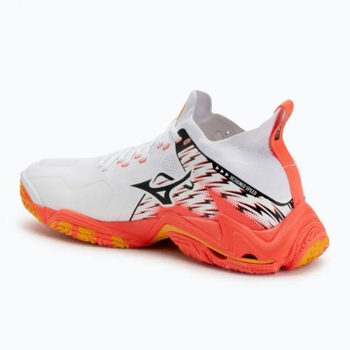 Scarpe da pallavolo Mizuno Wave Lightning Neo 3 bianco/fuoco corallo 2/citrus