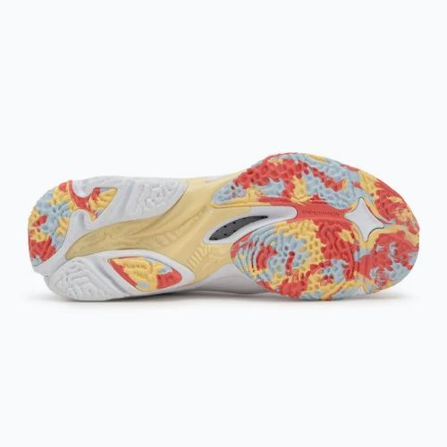Scarpe da pallavolo donna Mizuno Wave Lightning Z8 Mid bianco/calipso coral/pale banana