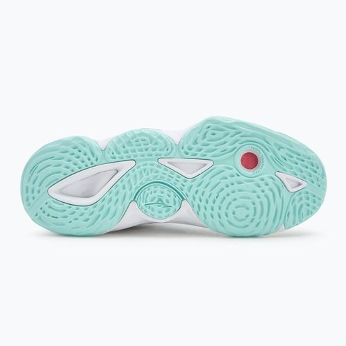 Scarpe da pallavolo da donna Mizuno Wave Momentum Elite Mid bianco/blu