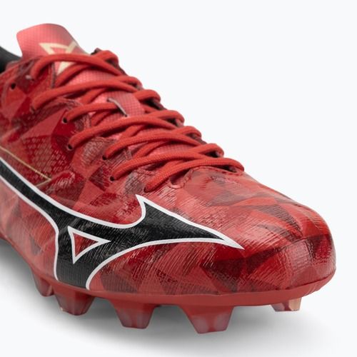 Scarpe da calcio uomo Mizuno α II Pro Md morelia 40th rosso/nero/oro