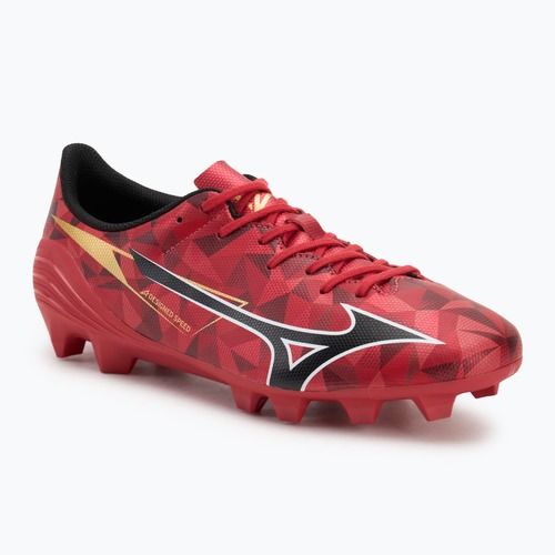 Mizuno α II Select Md morelia 40th rosso/nero/oro scarpe da calcio