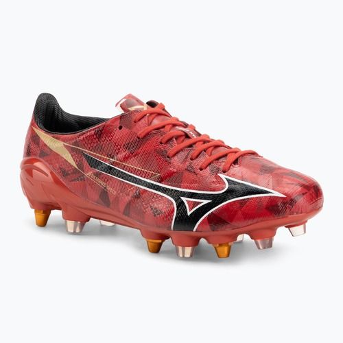 Scarpe da calcio da uomo Mizuno α II Japan Mix apricot 40th red/nero/gold