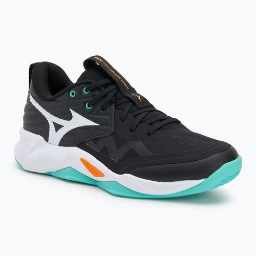 Scarpe da pallavolo Mizuno Wave Momentum Pro nero/tangelo/verde ghiaccio