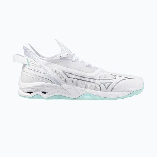 Scarpe da pallamano da donna Mizuno Wave Mirage 5 bianco/blu tinta unita
