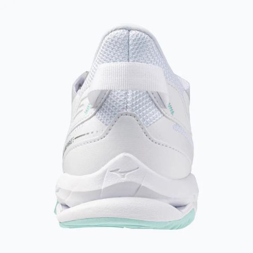 Scarpe da pallamano da donna Mizuno Wave Mirage 5 bianco/blu tinta unita