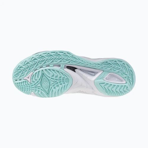 Scarpe da pallamano da donna Mizuno Wave Mirage 5 bianco/blu tinta unita