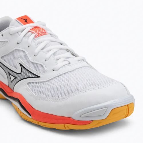 Scarpa da pallamano Mizuno Wave Phantom 3 bianco/fuoco corallo 2/citrus