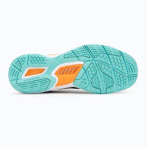 Scarpe da pallamano Mizuno Wave Stealth 6 nero/tangelo/verde ghiaccio