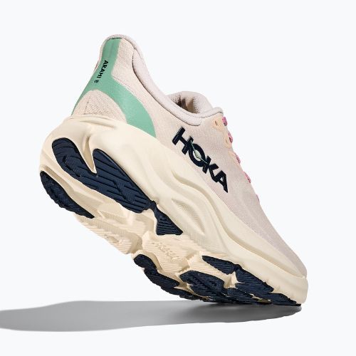 Scarpe da corsa da donna HOKA Arahi 8 rosa crema/alabastro