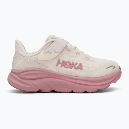 HOKA Clifton 10 crema rosa/rosa secca, scarpe da corsa per bambini