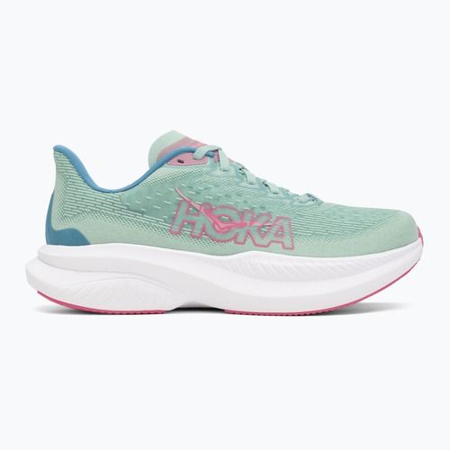 Scarpe da corsa da donna HOKA Mach 6 jadeite/blu alpino