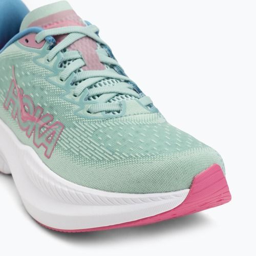 Scarpe da corsa da donna HOKA Mach 6 jadeite/blu alpino