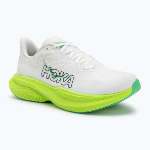 Scarpe da corsa da uomo HOKA Mach 6 bianco/neon lime