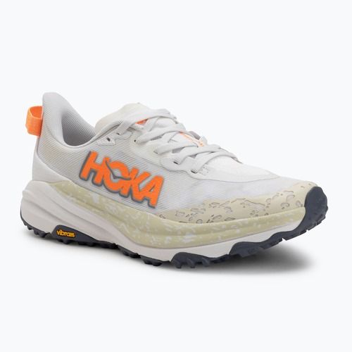 Scarpe da corsa da uomo HOKA Speedgoat 6 white/neon tangerine