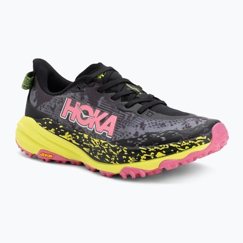 Scarpe da corsa da donna HOKA Speedgoat 6 nero/rosa neon