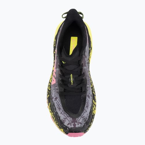 Scarpe da corsa da donna HOKA Speedgoat 6 nero/rosa neon