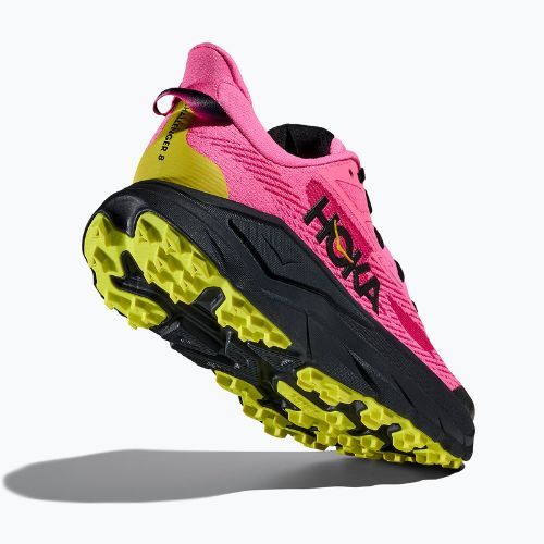 Scarpe da corsa da donna HOKA Challenger 8 neon rose/black