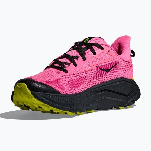 Scarpe da corsa da donna HOKA Challenger 8 neon rose/black
