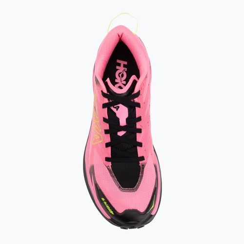 Scarpe da corsa da uomo HOKA Mafate 5 rosa neon/nero