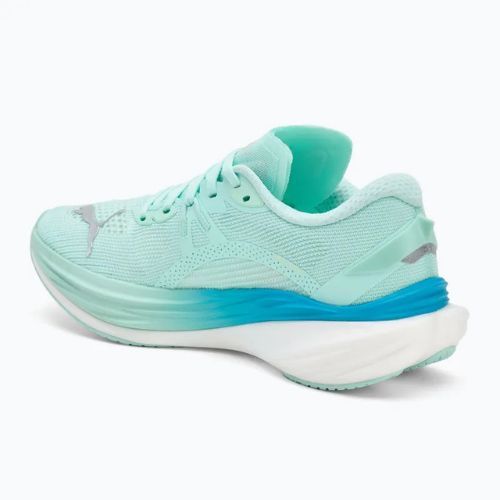 Scarpe da corsa da donna PUMA Deviate Nitro 3 blu menta/veloce