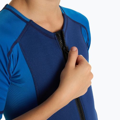Muta da surf per bambini AQUASTIC in neoprene 1.5 mm WAVEY blue