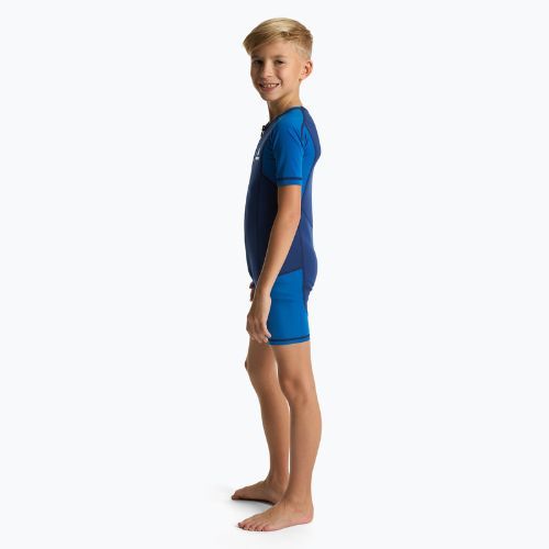 Muta da surf per bambini AQUASTIC in neoprene 1.5 mm WAVEY blue