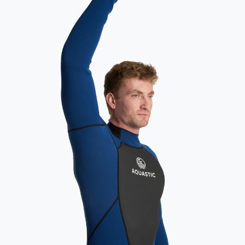 Muta da surf uomo AQUASTIC in neoprene 3/2 mm WAVEY 3/2 navy