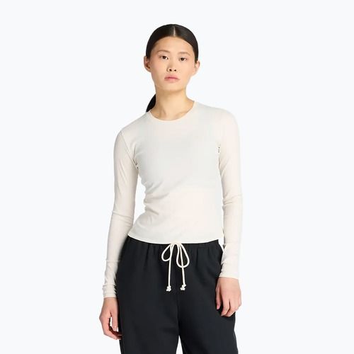 New Balance Micro-Rib Longsleeve donna bianco