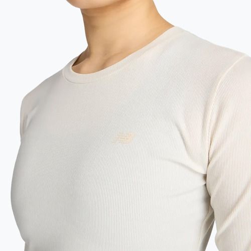 New Balance Micro-Rib Longsleeve donna bianco