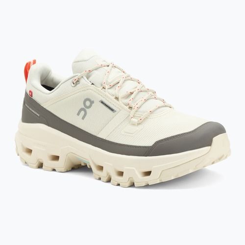 Scarpe da trekking da uomo On Cloudrock Low Waterproof avorio/avorio