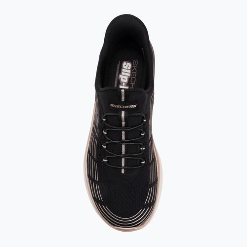 Scarpe da donna SKECHERS Summits Plus Soft Luster nero/oro rosa