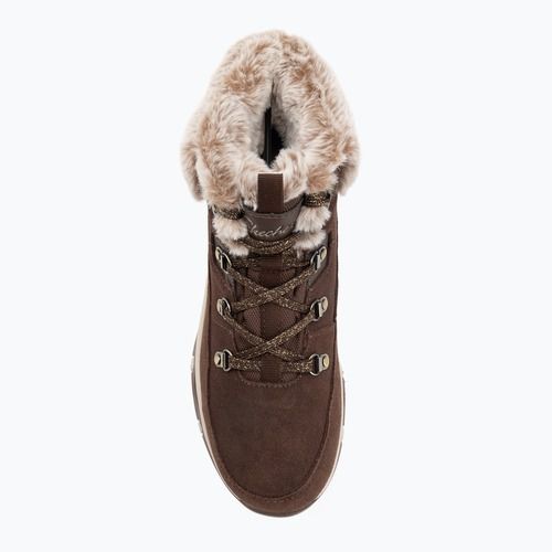 Scarpe da donna Skechers Trego Snow Worries cioccolato