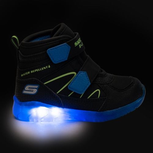 Scarpe da bambino SKECHERS Illumi-Brights Splash Beams nero/blu/lime