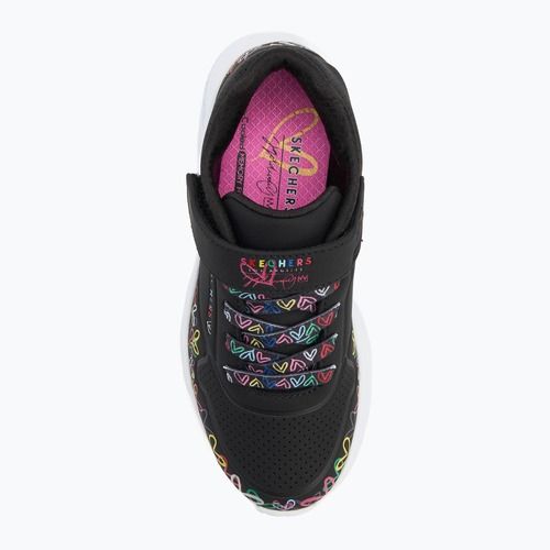 Scarpe bambini SKECHERS Uno Lite Heart Craze nero/multicolore