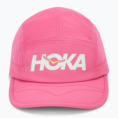 Cappellino con visiera HOKA Run electric rose