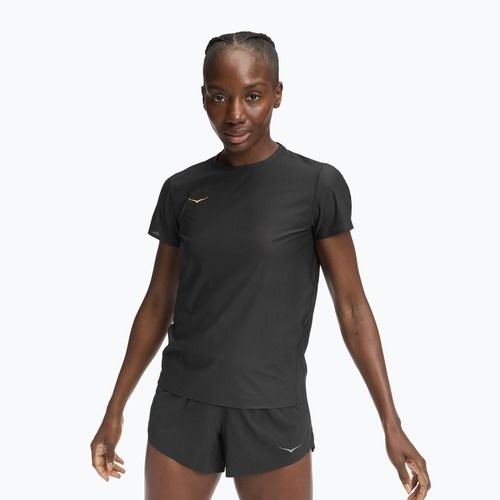 Maglietta da corsa donna HOKA Airolite 2.0 nero/oro