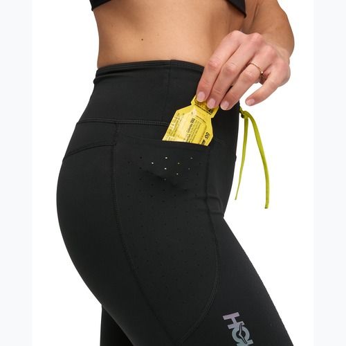 Leggings da corsa donna HOKA Skybreeze Half neri