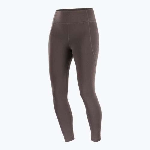 Leggings da corsa da donna Salomon SHAKEout Bliss 25" coffee bean