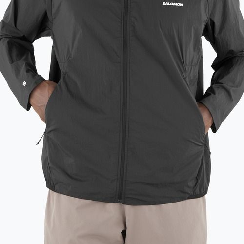 Giacca da corsa uomo Salomon Shakeout Fly nero profondo
