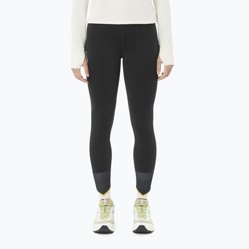Leggings da corsa donna Salomon Shakeout Core Warm nero profondo