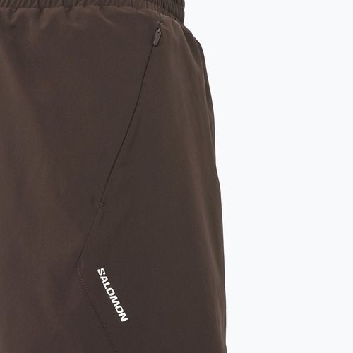 Pantaloncini da corsa uomo Salomon Shakeout C 2IN1 7" coffee bean