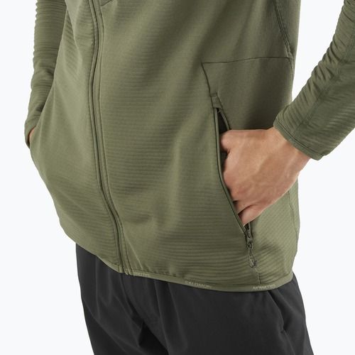 Felpa da trekking uomo Salomon Essential Lightwarm Full Zip grape leaf