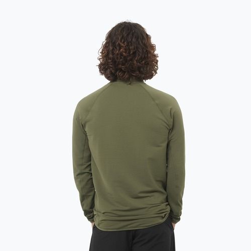 Felpa da trekking uomo Salomon Essential Lightwarm Full Zip grape leaf