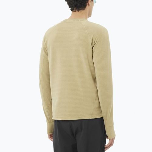 Felpa Salomon Essential Lightwarm CN uomo grigio verde