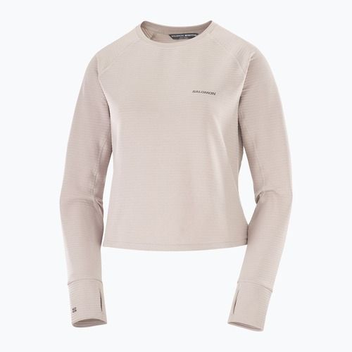 Felpa da trekking donna Salomon Essential Lightwarm CN etherea